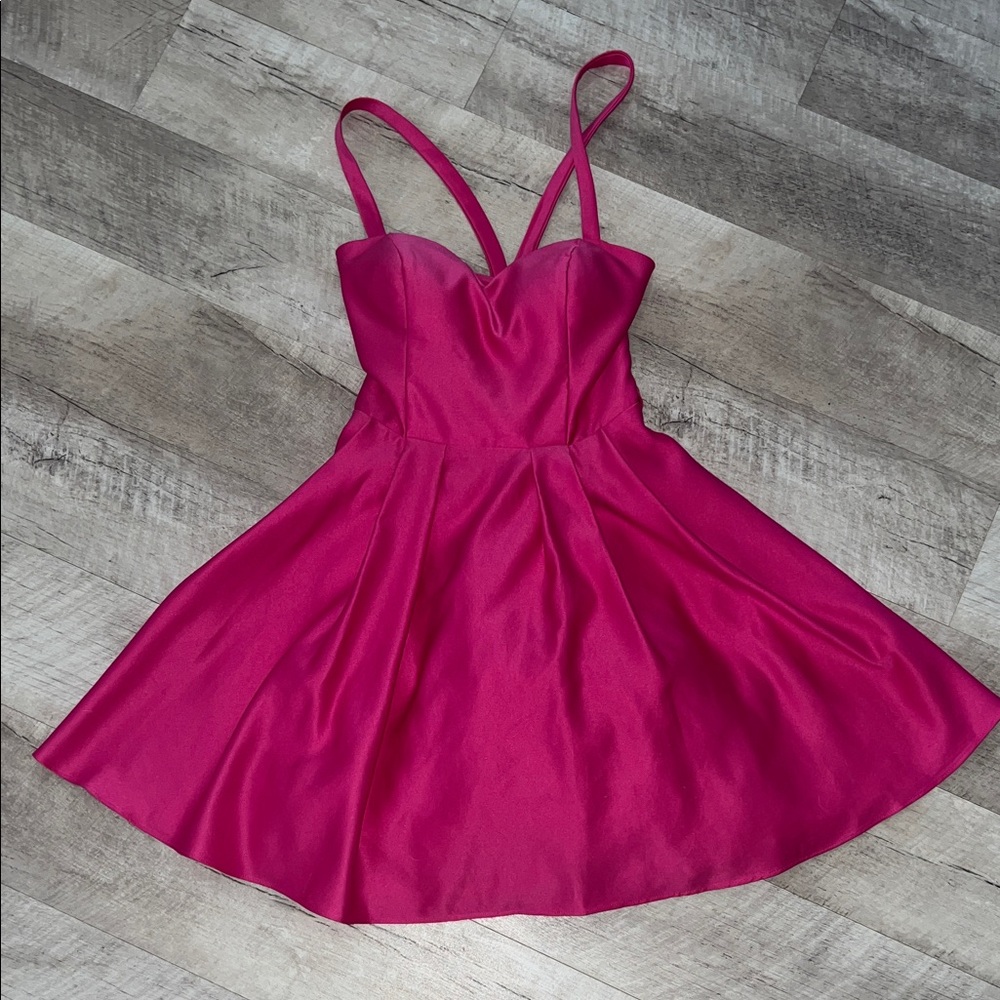 Blondie Nites Pink Mini Dress
